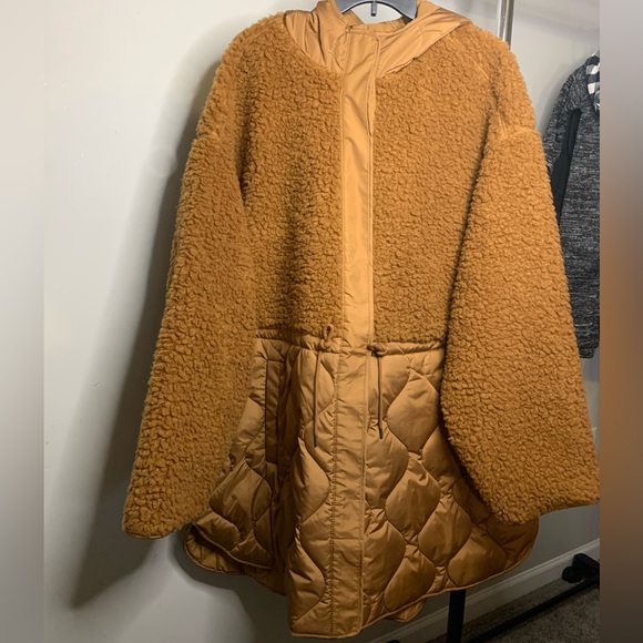NWT Old Navy Hooded Long Sherpa Coat - Women’s 3X - Picture 3 of 13